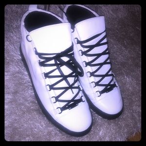 Men’s white and black Balenciaga sneakers